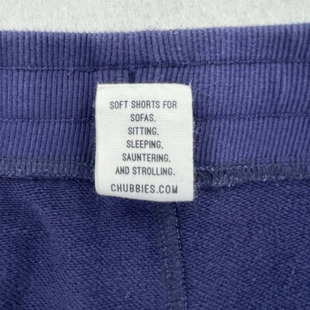 Chubbies Sweat Shorts Mens XXL Blue Fleece Lounge Wear Athleisure Casual
